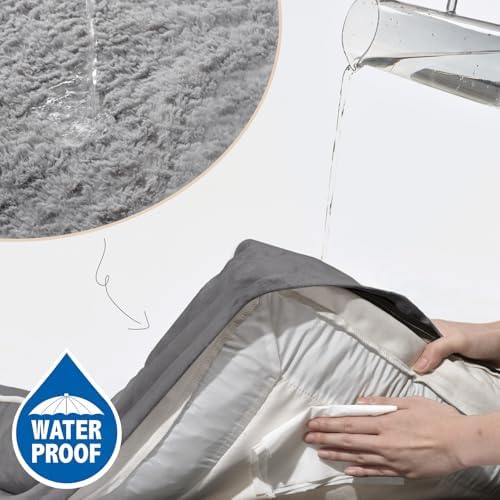 Comfort Expression Waterproof Orthopedic Foam Dog Beds for Extra Large Dogs Durable Dog Sofa The Pet Bed Washable Removable Cover with Zipper and Non-Slip Bottom Bolster