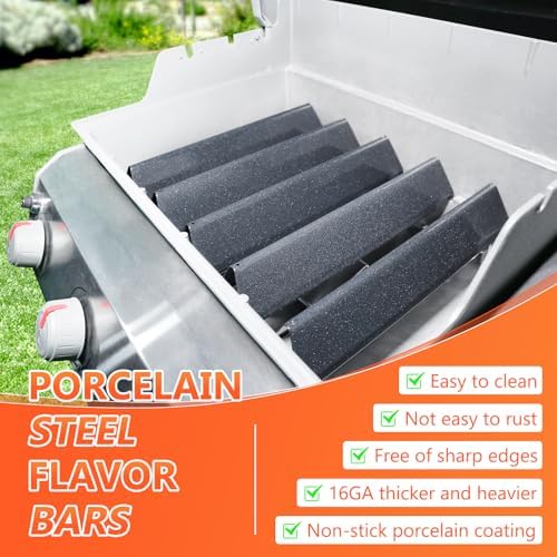 15.3" Flavorizer Bars for Weber Spirit 300 & GS4 II 300 Series, Spirit E310 E315 E320 E330 S310 S315 S320 S330 Grills with Front Control Knobs, Spirit 310 Replacement Parts for Weber 7636 69797 68843