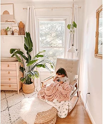 NICETOWN 100% Blackout Window Curtain Panels, Cold and Full Light Blocking Drapes with Black Liner for Nursery, 84 inches Drop Thermal Insulated Draperies (White, 2 Pieces, 52 Wide Each Panel)