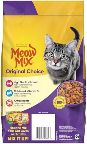 Meow Mix Original Choice Dry Cat Food, 3.15 Pound (Pack of 4)