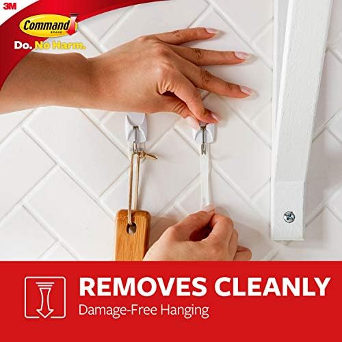 Command Small Wire Toggle Hooks, 16 Hooks and 24 Command Strips, Damage-Free Hanging Wall Hooks with Adhesive Strips, No Tools Adhesive Hooks for Hanging, Organization and Storage, Holds up to 0.5 lb