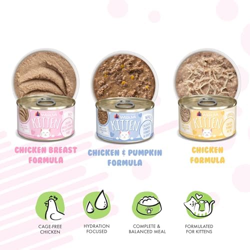 Weruva Kitten, Fur Baby Favorites Variety Pack, 3oz Can (Pack of 12)