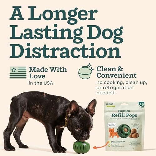 WOOF Pupsicle Chicken Refill Pops, Delicious Long Lasting Dog Treats, Wholesome Ingedients, Pre-Made Large Pupsicle Refills Pops- for Dogs 25-75 lbs - 7 Count