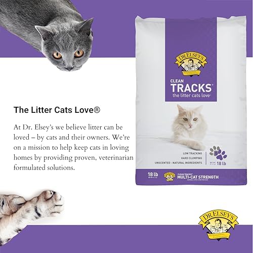 Dr. Elsey's® Clean Tracks® Clumping Clay Cat Litter 18lb. Bag