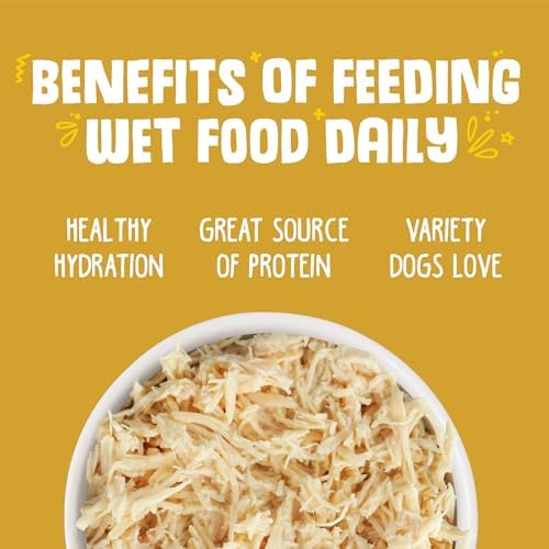 Weruva Classic Dog Food, Paw Lickin’ Chicken with Chicken Breast in Gravy, 14oz Can (Pack of 12)