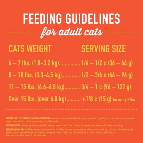 Tiki Cat Born Carnivore High Protein, Indoor Health, Chicken and Turkey Meal Recipe, Grain-Free Baked Kibble to Maximize Nutrients, Dry Cat Food, 3 lb. Bag