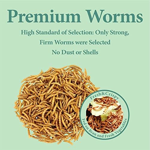 2LB Dried Mealworms for Poultry, Wild Birds,Tasty Bird Food