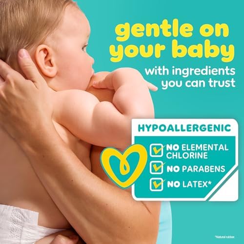 Pampers Diapers - Baby Dry - Size 1, 120 Count, Absorbent Disposable Infant Diaper (Packaging May Vary)