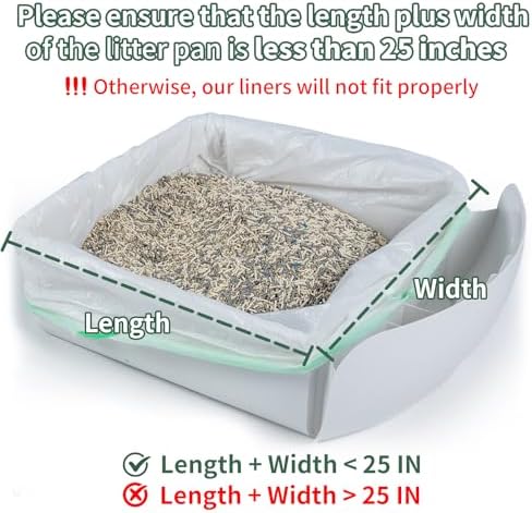 120 Count Cat Litter Box Liners for Automatic Cat Litter Box and Litter-Robot 4/3, Heavy-Duty, Extra Thick, Economy Bulk Pack