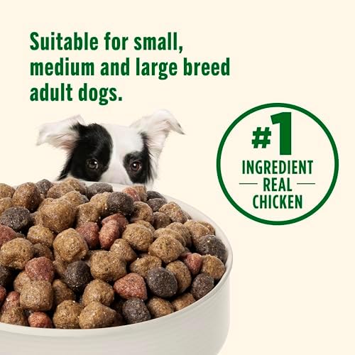Nutrish Dry Dog Food, Real Chicken & Veggies Recipe Whole Health Blend for Adult Dogs, 40 lb. Bag, Packaging May Vary (Formerly Rachael Ray)