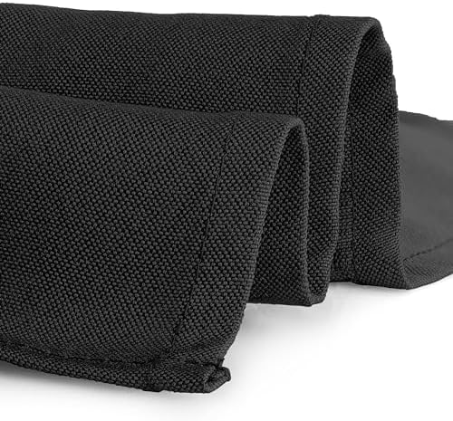 Gee Di Moda Rectangle Tablecloth - 70 x 120 Inch Black Table Cloth for 6 or 8 Foot Rectangle Table - Heavy Duty Washable Fabric - for Buffet Table, Holiday Party, Dinner, Wedding & Baby Shower