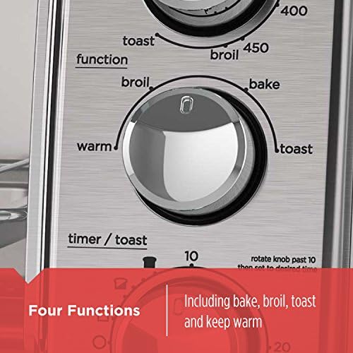 BLACK+DECKER 4-Slice Toaster Oven with Easy Steam Compact Iron, Nonstick Plate, SmartSteam, Anti-Drip