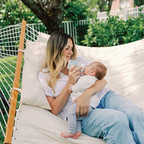 Dr. Brown's Natural Flow Anti-Colic Options+ Wide-Neck Glass Baby Bottle 5 oz/150 mL, with Level 1 Slow Flow Nipple, 1 Pack, 0m+