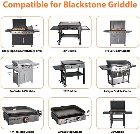 50-Pack Blackstone Griddle Accessories 5017 Grease Cup Liners, Aluminum Foil Drip Pan Grease Catcher Cup Liner for Blackstone 17, 22, 28, 36 Inch Griddle, Disposable Grill Grease Tray