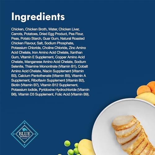 Blue Buffalo Delights Small Breed Natural Wet Dog Food, Rotisserie Chicken Flavor in Gravy, 3.5-oz Cups, 12 Count