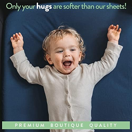 Bedside Sleeper Bassinet Fitted Sheets 33x20 for Maxi COSI Iora, Koola Baby, Baby Joy, Angelbliss, Kidsclub Bedside Bassinet – 100% Jersey Cotton – Light + Dark Grey – 2 Pack