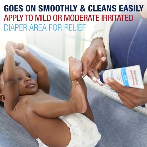 Aquaphor Baby Diaper Rash Cream, 3-in-1 Diaper Rash Relief, 3.5 Oz Tube, (Pack of 3)