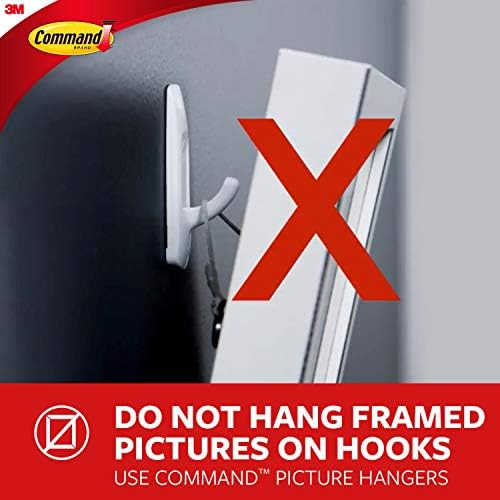 Command Small Wire Toggle Hooks, 16 Hooks and 24 Command Strips, Damage-Free Hanging Wall Hooks with Adhesive Strips, No Tools Adhesive Hooks for Hanging, Organization and Storage, Holds up to 0.5 lb