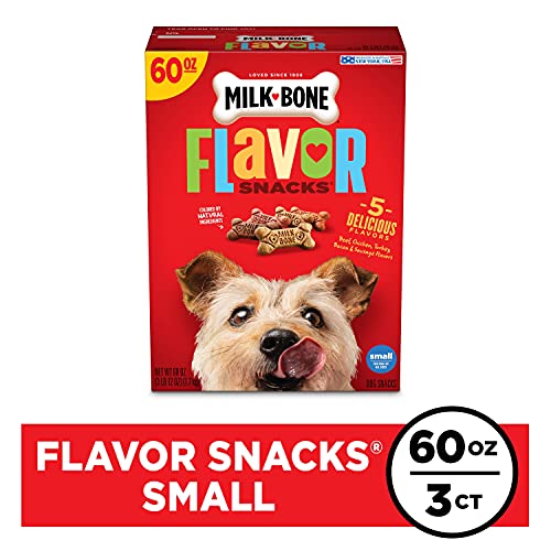 Milk-Bone Flavor Snacks Small Dog Treats, 60 Ounce (Pack of 3)