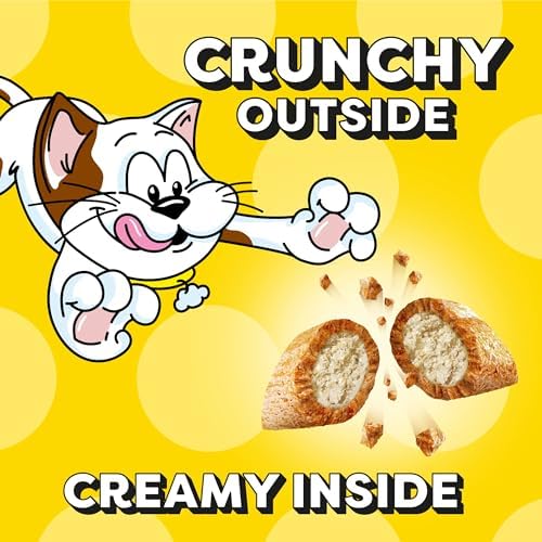 Temptations Jumbo Stuff Crunchy and Soft Cat Treats, Tasty Chicken Flavor, 2.5 oz. Pouch (Pack of 12)