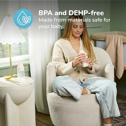 Spectra - Wide Neck Baby Bottles - Compatible with Spectra Breast Milk Pump Flanges (Pack of 2)