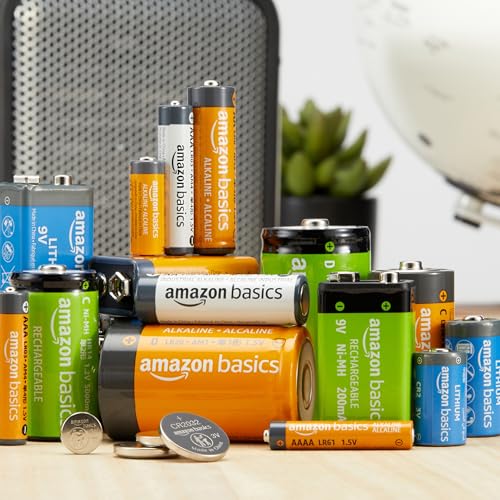Amazon Basics AAA Alkaline High-Performance Batteries, 1.5 Volt, 10-Year Shelf Life, 100 Count (Pack of 1)