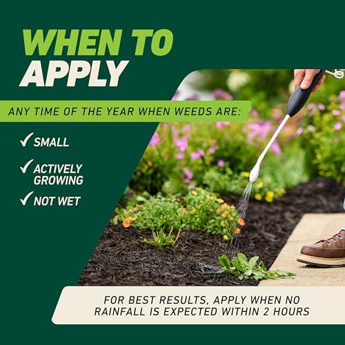 Ortho GroundClear Weed and Grass Killer with Comfort Wand, Kills Dandelions, Chickweed, Crabgrass, Moss and More in Patios and Landscapes, OMRI Listed, 1 gal.