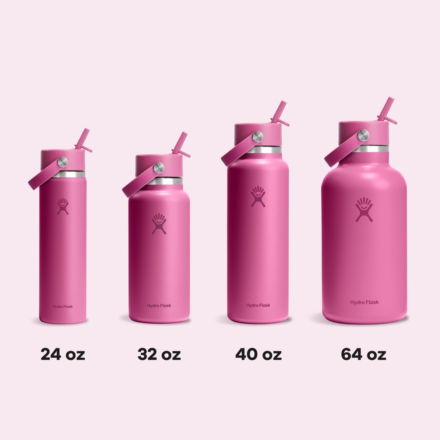 Hydro Flask 40 Oz Wide Flex Straw Cap Bottle - Insulated Stainless Steel - Wide Straw Lid, Non Spill, Leakproof in Reef