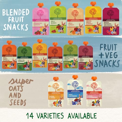 Pumpkin Tree Peter Rabbit Organics Strawberry and Banana Pure Fruit Snack, 4 Ounce (Pack of 10)