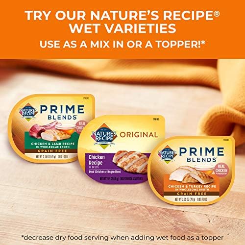 Nature's Recipe Grain Free Dry Dog Food, Salmon, Sweet Potato & Pumpkin Recipe, 12 lb. Bag