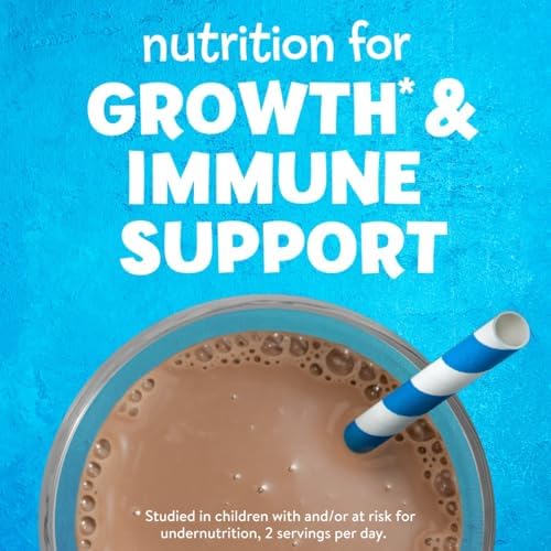 PediaSure Grow & Gain with Immune Support, 27 Vitamins & Minerals for Kids, 7g Protein, Non-GMO, Gluten-Free, Chocolate, 8-fl-oz Bottle, Pack of 24