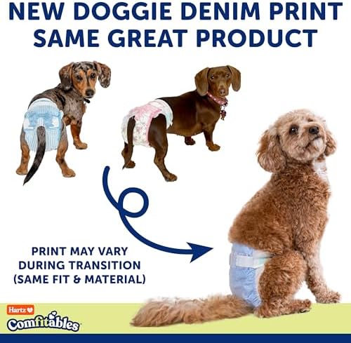 Hartz Disposable Dog Diapers, Size S 36 count, Comfortable & Secure Fit, Easy to Put On