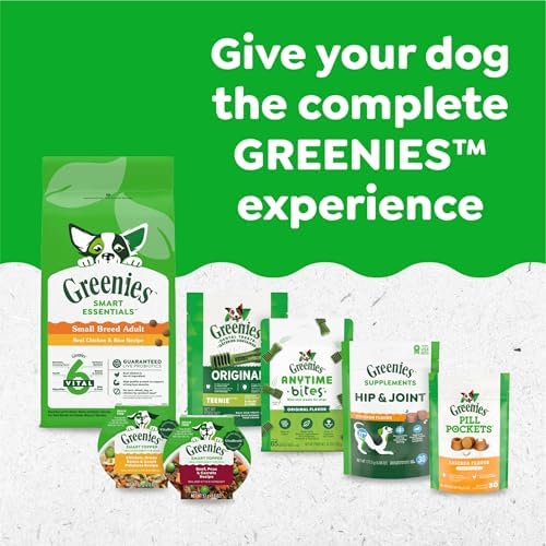 Greenies Petite Dental Dog Treats, Blueberry Flavor, 12 oz. Pack (20 Treats)