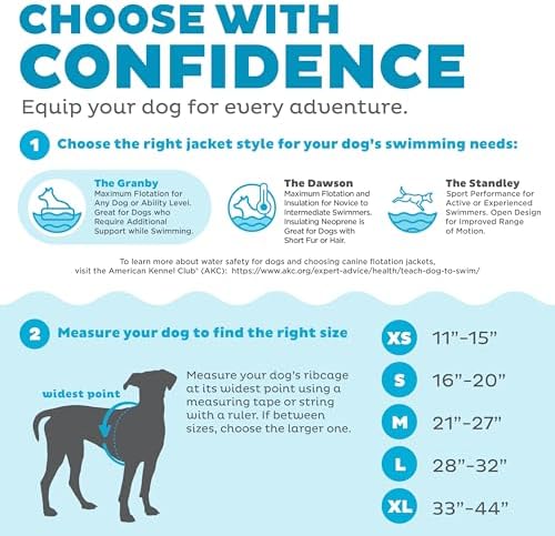 Outward Hound Granby Splash Dog Life Jacket, High-Buoyancy Dog Life Vest for Swimming, Boating, and Water Safety, Large, Yellow