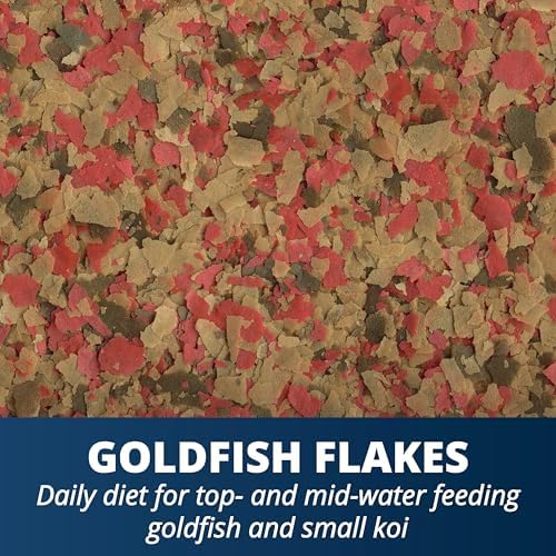Tetra Goldfish Flakes, Nutritionally Balanced Diet for Aquarium Fish, Vitamin C Enriched Flakes, 8.81 Ounces