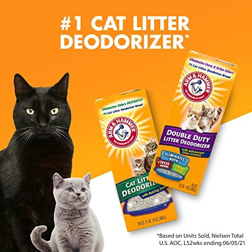 ARM & HAMMER Cat Litter Deodorizer Double Duty, 30 oz, 6 Pack