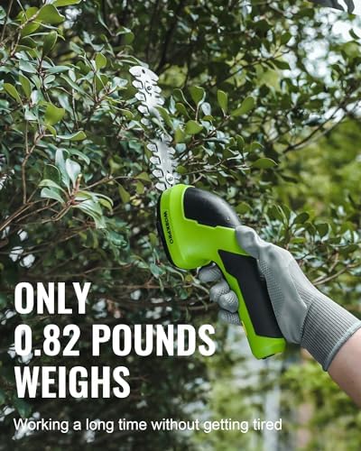 WORKPRO Cordless Grass Shear & Shrubbery Trimmer - 2 in 1 Handheld 7.2V Electric Grass Trimmer Hedge Shears/Grass Cutter Rechargeable Lithium-Ion Battery and Type-C Cable Included