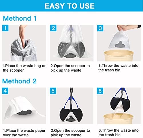 UPSKY Pooper Scooper for Large Small Dogs, Folding Dog Poop Scooper, Durable Spring and Premium Materials,Easy to Use for Grass, Dirt, Gravel Pick Up Shovel