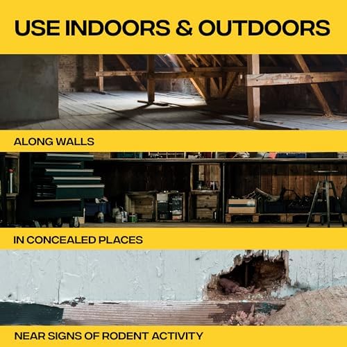 Victor Rat Poisoning for Inside & Outdoor Use - Kills Rats, Mice, Meadow Voles | Mouse Poisoning for Indoor & Outside Areas, Ready-to-Use, Yellow, M925, 4 lbs