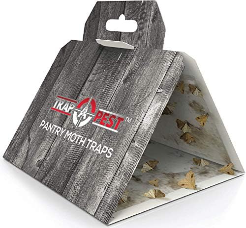 12 Pack Pantry Moth Traps - Safe and Effective for Food and Cupboard - Glue Traps with Pheromones for Pantry Moths