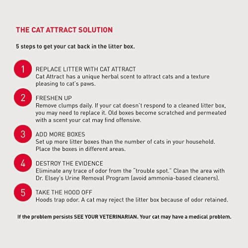 Dr. Elsey's Premium Clumping Cat Litter - Cat Attract - 99% Dust-Free, Low Tracking, Hard Clumping, Superior Odor Control, Natural Herbal Attractant, Unscented & Natural Ingredients, 40 lb