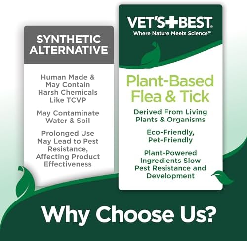 Vet's Best Natural Flea and Tick Yard and Dog Kennel Spray, Plant Safe Tick Spray for Yard with Ready-to-Use Hose Attachment, Mosquito Repellent with Natural Oils, Flea Prevention for Dogs, 32 Ounce