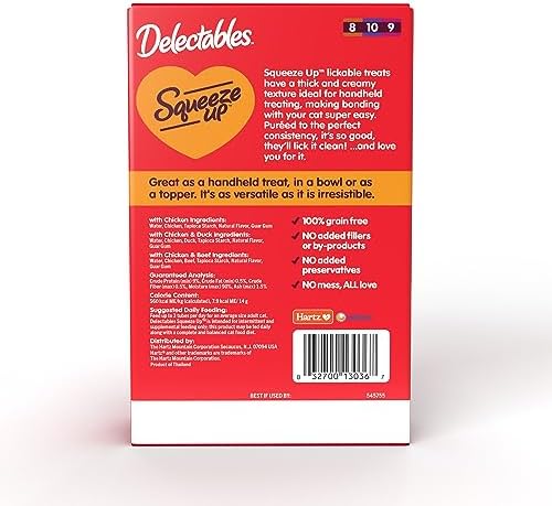 Delectables Squeeze Up Non-Seafood Variety Pack Lickable Cat Treat, 20 Count (Pack of 1)