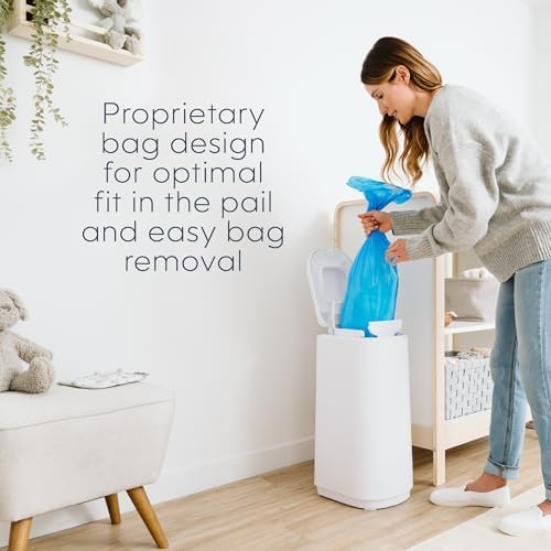 Diaper Genie Easy Roll Refill | 30 Bags Per Refill | Holds Up to 1410 Newborn Diapers | Odor Control | Diaper Pail Refill Bags | Fits Diaper Genie Signature & Platinum Pails