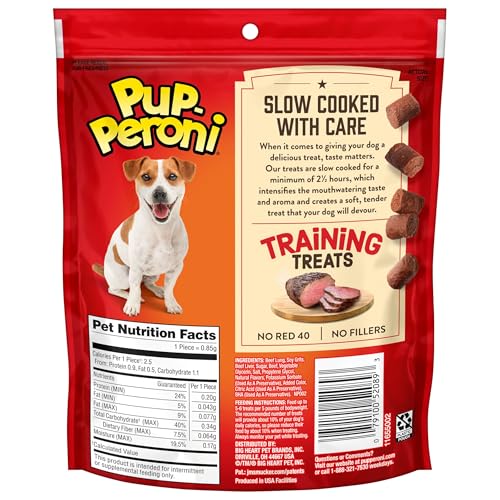 Pup-Peroni Training Dog Treats, Original Beef Flavor, 5.6 Ounce (Pack of 8), Made with Real Beef, Bite Size Rewards