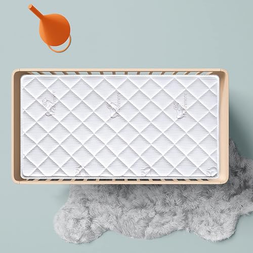 Premium Crib & Toddler Mattress,100% Knitted Fabric, Premium Fleece Surface-Hypoallergenic, 5" Thick Firm Soft Crib Mattress, Non-Toxic - Fits Standard Cribs & Toddler Beds
