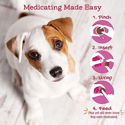 Riley's Pill Wrap for Dogs - Delicious Cheese & Bacon Flavored Pill Paste for Dogs - Wrap Pills, Capsules, Tablets in a Pocket or Pouch to Mask The Taste & Make Pill Time Easy - 4.2 oz