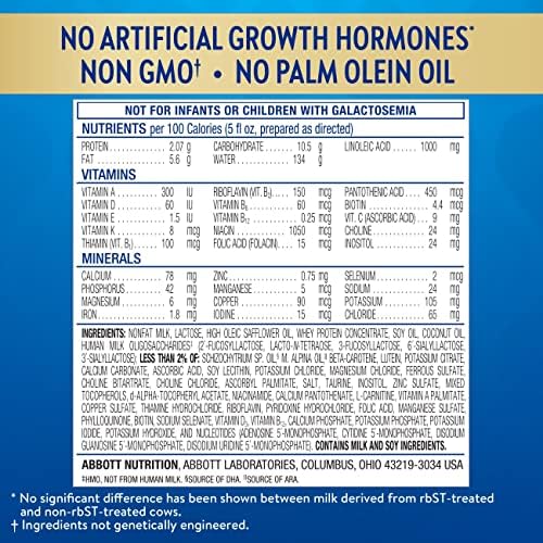 Similac 360 Total Care Infant Formula, Has 5 HMO Prebiotics, Our Closest Prebiotic Blend to Breast Milk, Non-GMO, Baby Formula Powder, 20.6-oz Tub