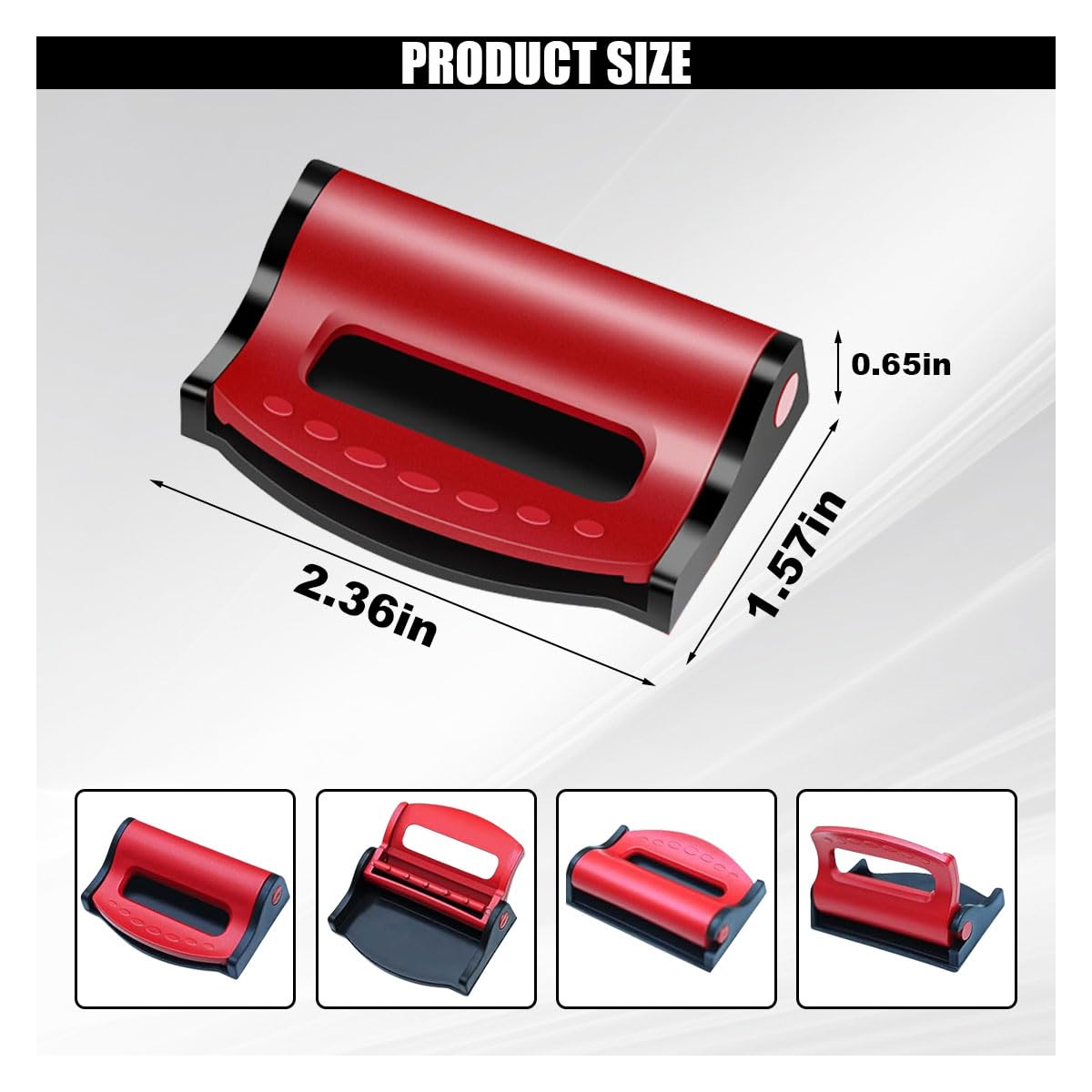 2PCS Car Seatbelt Adjuster, Universal Auto Seat Belt Clips for Adults/Kids, Comfort Car Shoulder Neck Protector Strap Positioner, Seatbelt Locator Retainer Locking Clips for Car, SUV (Red)
