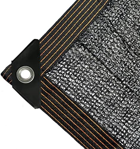 winemana 50% Black Shade Cloth, 10 x 20 FT Durable Mesh Tarp with Grommets, Garden Sunblock Shade Cloth Shading Antifreezing for Plants Cover, Greenhouse, Barns Kennel, Patio, Tomatoes
